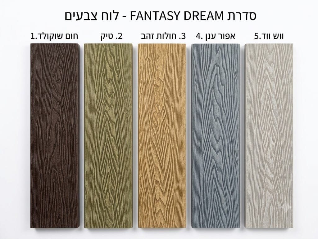 דק סינתטי ROC FANTASY-DREAM, 3D-EMBOSSING גוון טיק (TEAK) – תמונה 3