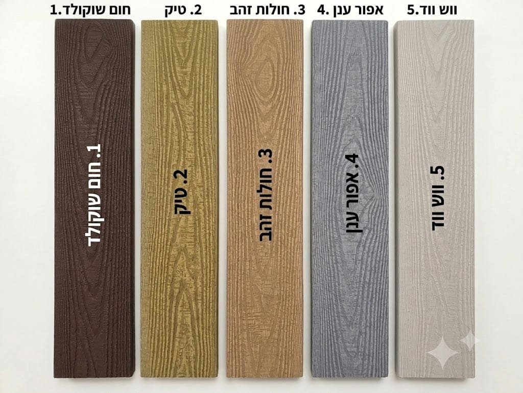 דק סינתטי ROC FANTASY-DREAM, 3D-EMBOSSING גוון טיק (TEAK) – תמונה 2